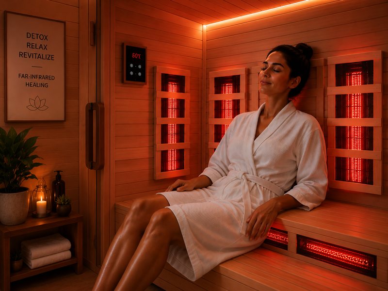 Far-infrared sauna at Dr. Bali's Bliss