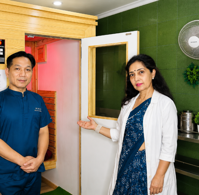 Far-infrared sauna at Dr. Bali's Bliss